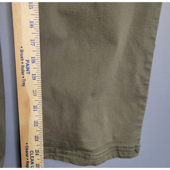Sandpiper Pants Womens 22W Green Cargo Elastic Waist Drawstring Cotton Utility - Picture 8 of 16